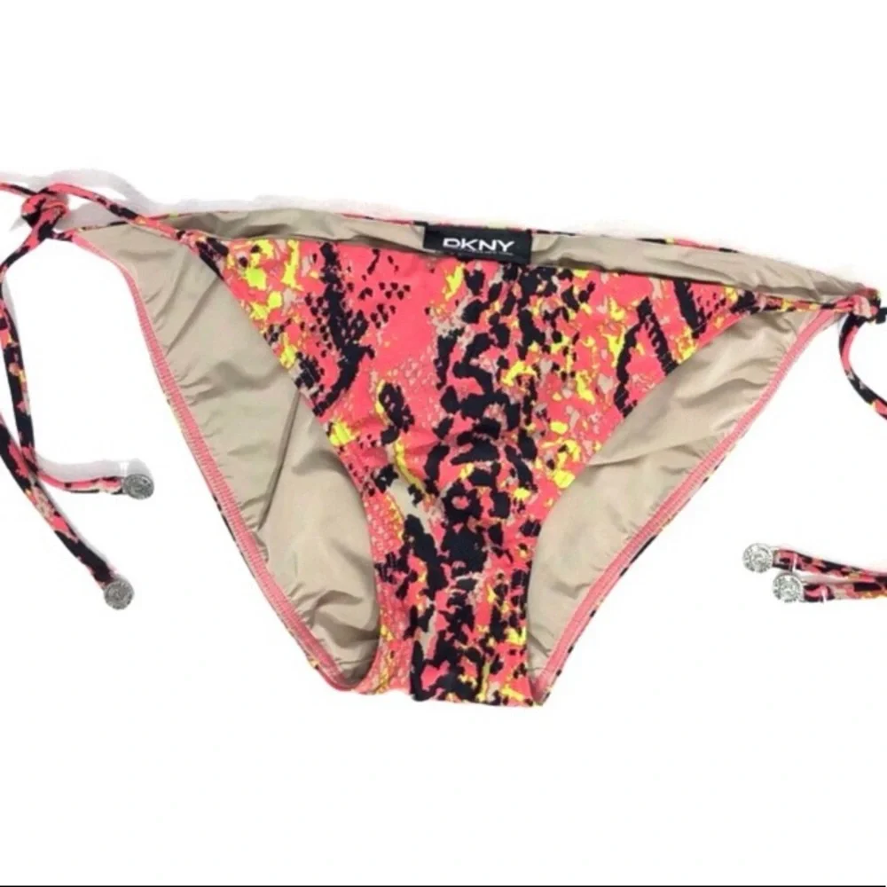 DKNY bikini in snakeskin print with vibrant colors - Picture 9 of 10